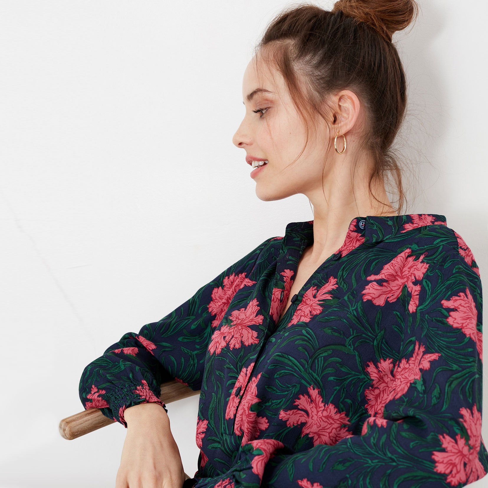 Joules Ladies Harper Shirt Dress With Tier