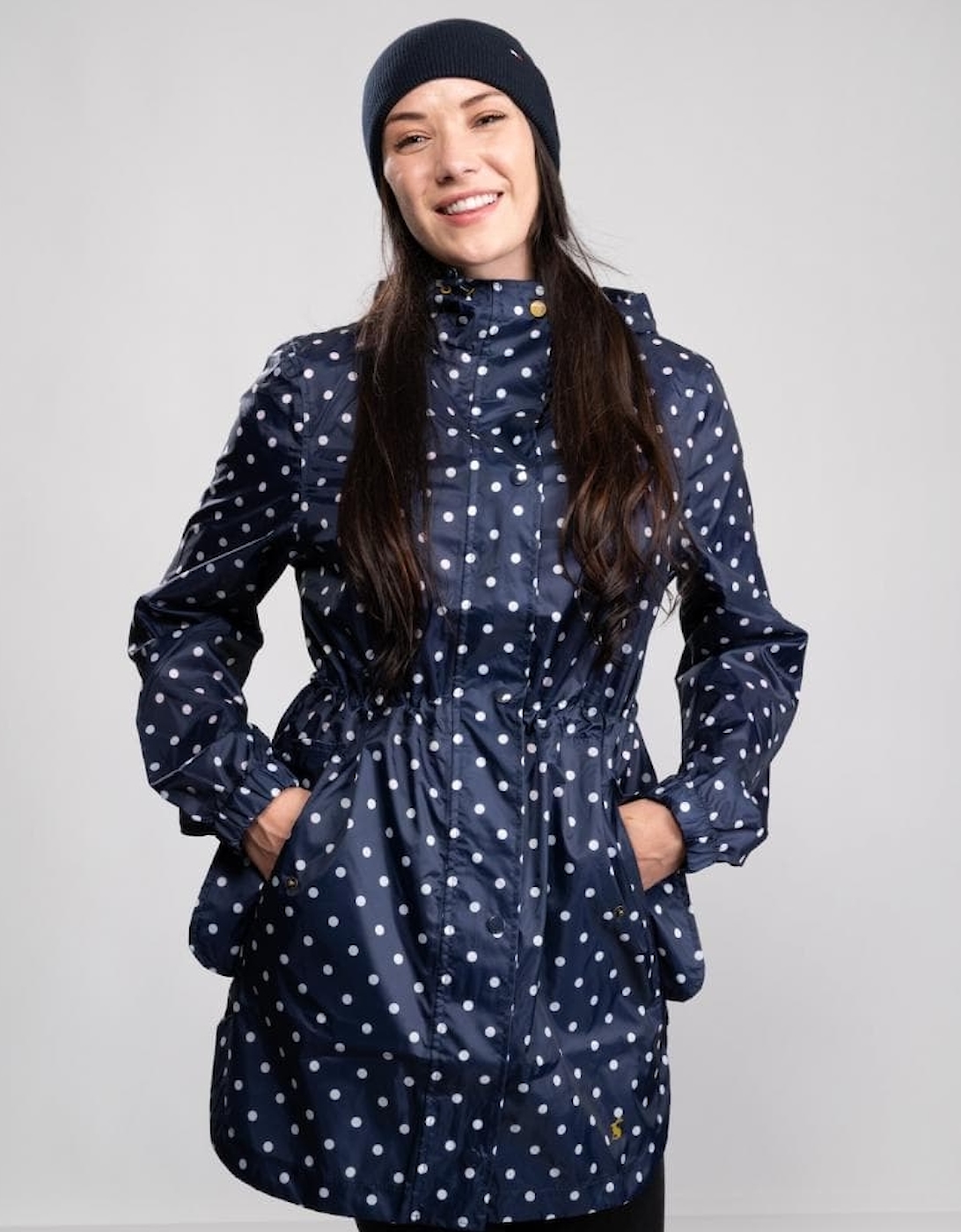 Joules Golightly Printed Waterproof Womens Packable Jacket