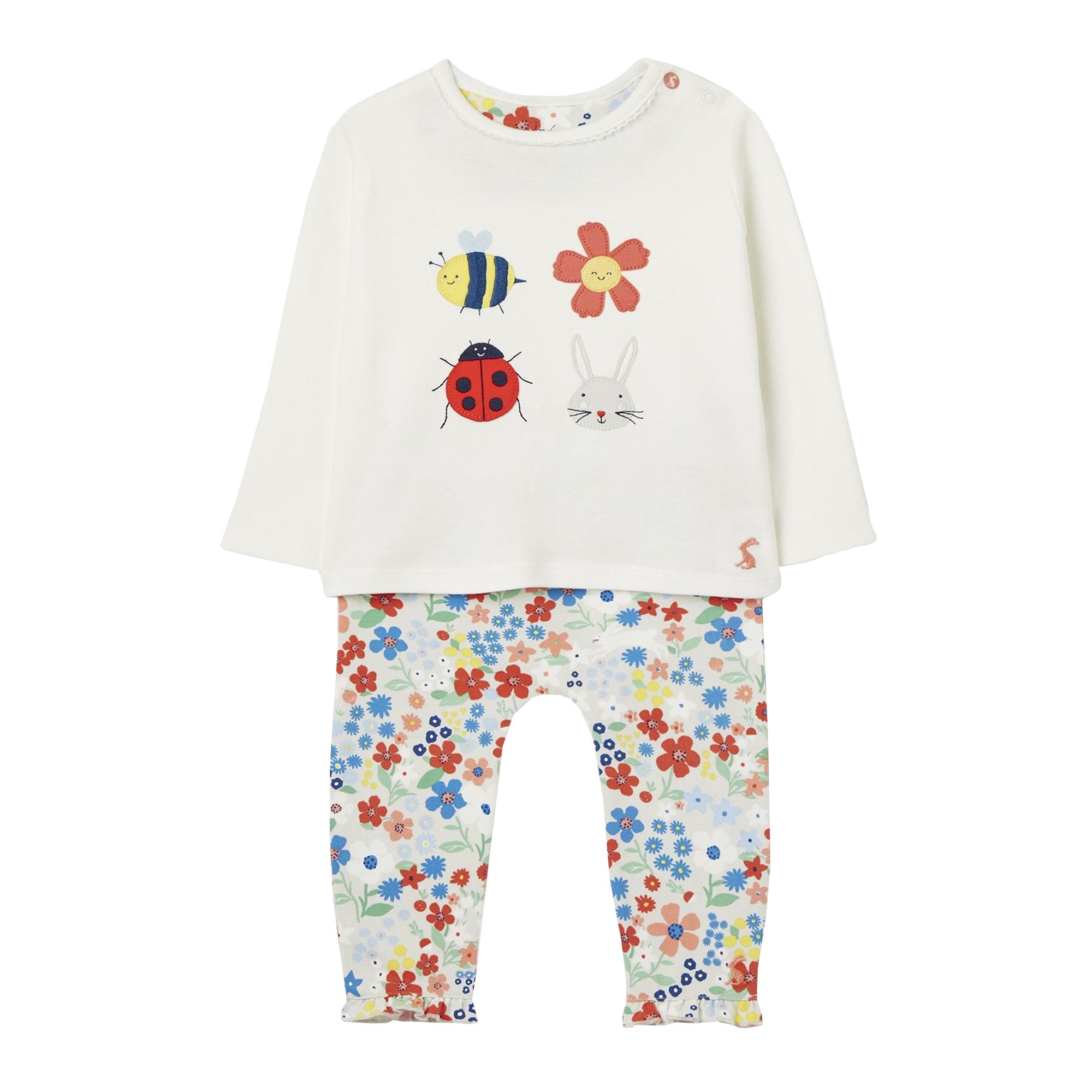 Joules Baby Poppy Artwork Top And Legging Set