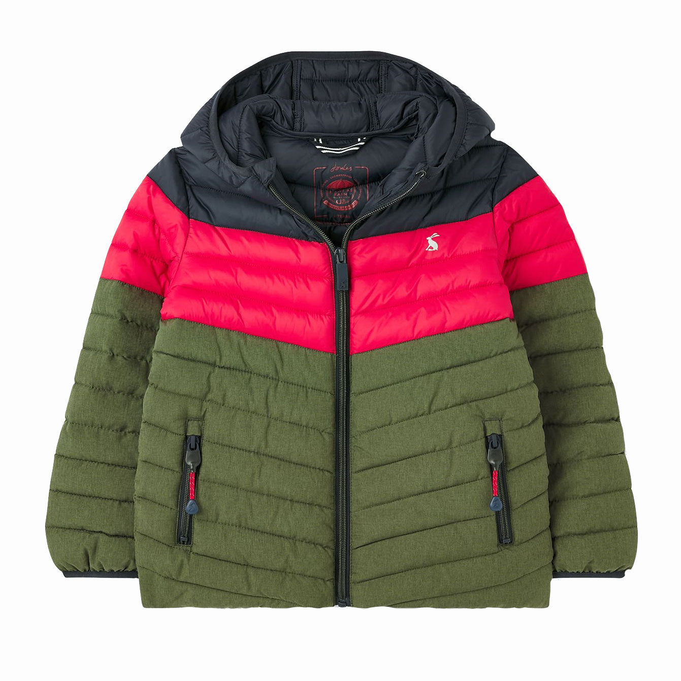 Joules Boys Cairn Colourblock Showerproof Padded Jacket