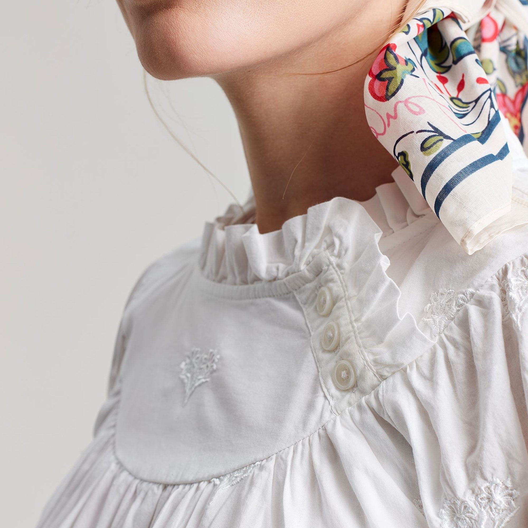 Joules Ladies Arietta Pop Over Voile Blouse