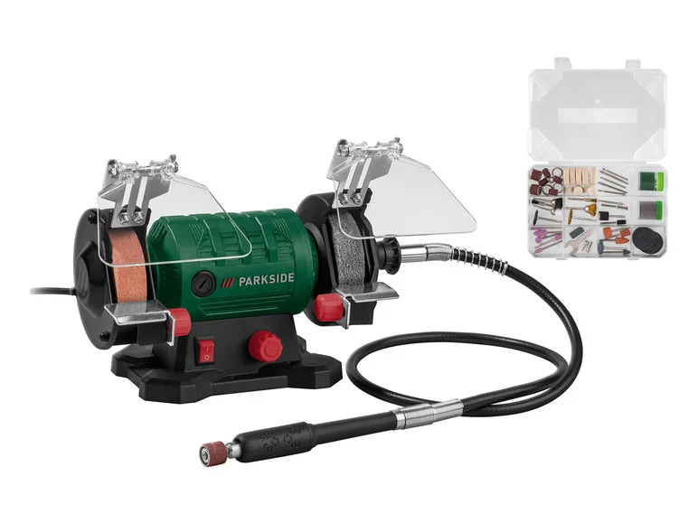 PARKSIDE® Touret à meuler double avec arbre flexible PDFW 120 B3, 120 W