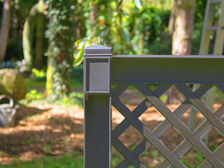 KHW Bac à plantes avec treillis central, 100 cm de long, 110 litres, plastique