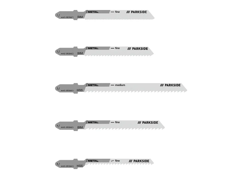 Set de lames de scie sauteuse PSTZ 3 A1