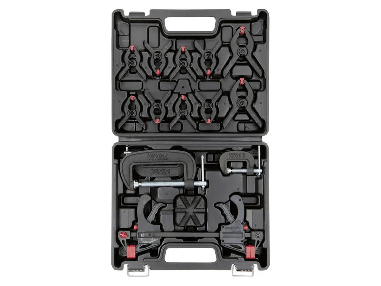 PARKSIDE® Set de pinces de serrage et serre-joints, 16 pièces