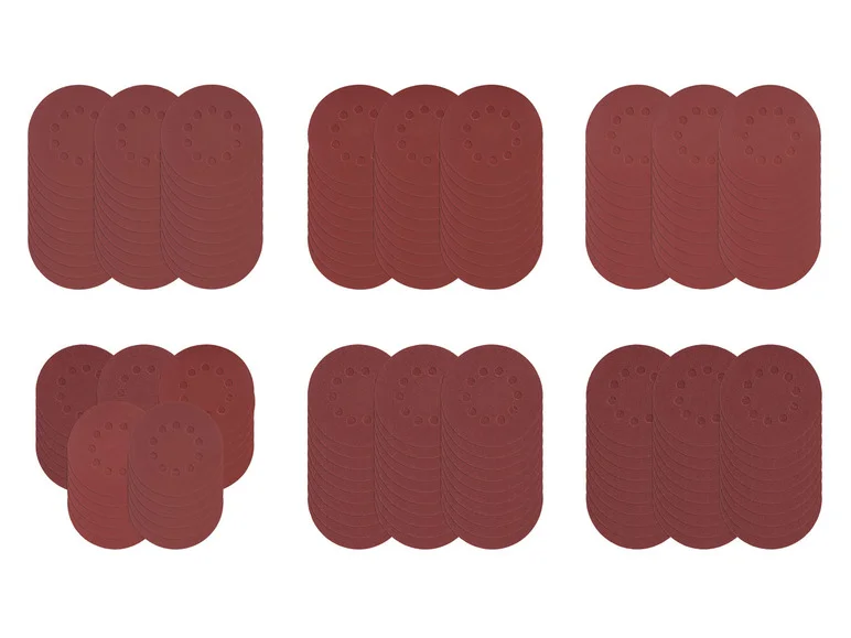 PARKSIDE® Set de feuilles abrasives, pour meuleuses excentriques