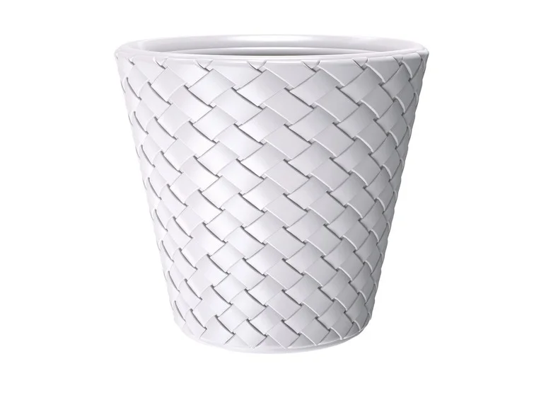 PROSPERPLAST, Pot de fleurs « Matuba », aspect fibre de bambou, Ø 60 x H 59 cm, 120 L