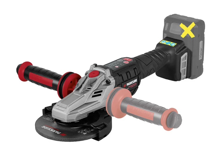 PARKSIDE PERFORMANCE® Meuleuse d'angle sans fil à tête plate PPWSFA 20-Li A2, 20 V