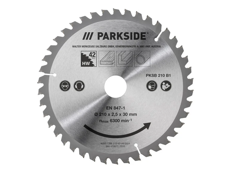 PARKSIDE® Lame de scie circulaire PKSB 210 B1, Ø 21 cm
