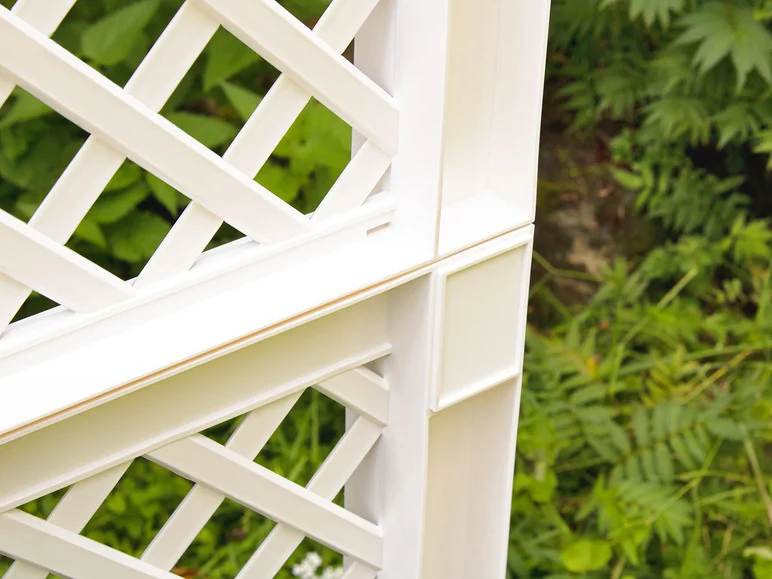 KHW Bac à plantes avec treillis central, 100 cm de long, 110 litres, plastique