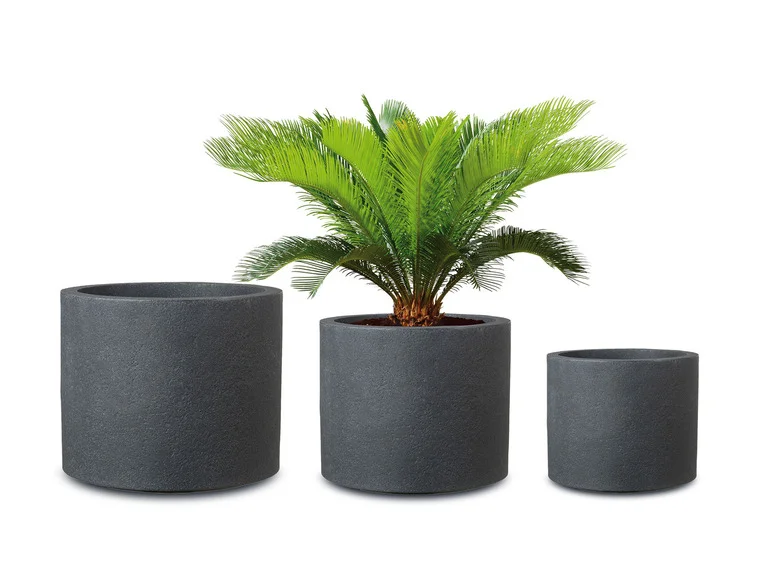 Pot à plantes « Riva », plastique, rond