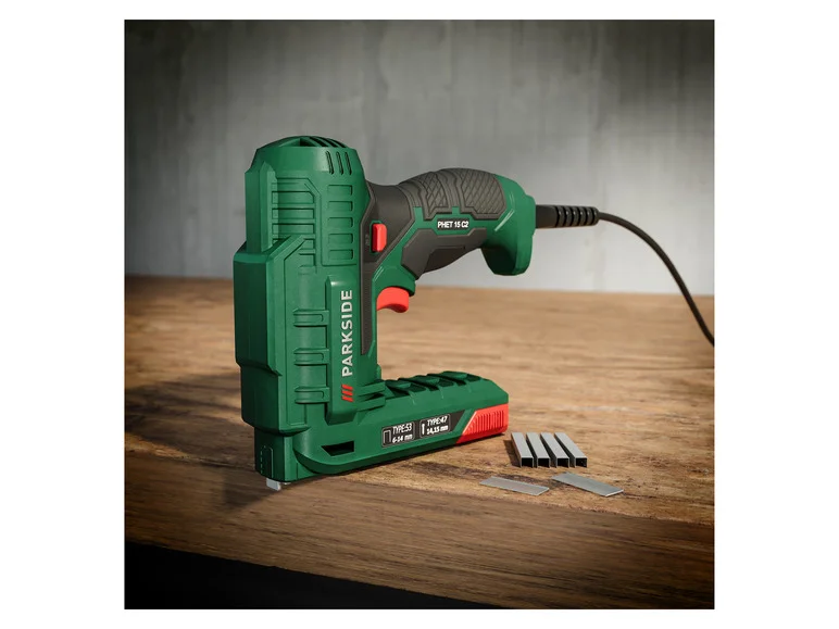 PARKSIDE® Agrafeuse-cloueuse électrique PHET 15 C2, 70 W