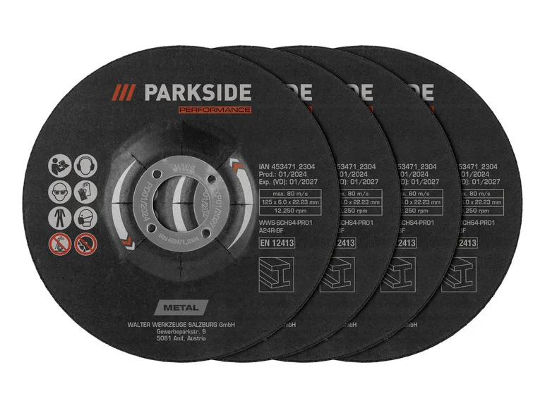 PARKSIDE PERFORMANCE® Disques à tronçonner ou disques à ébarber 125 mm