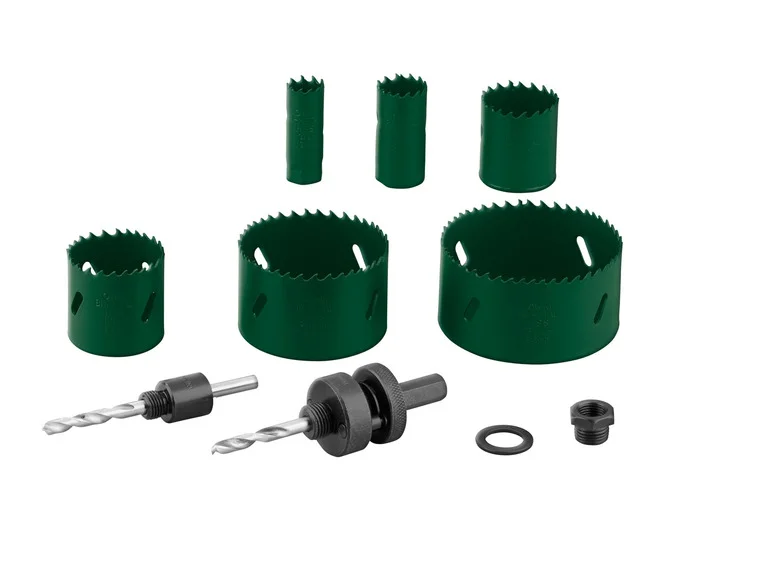 Jeu de scies cloches bimétalliques ou jeu de scies cloches au carbure, 9 pièces