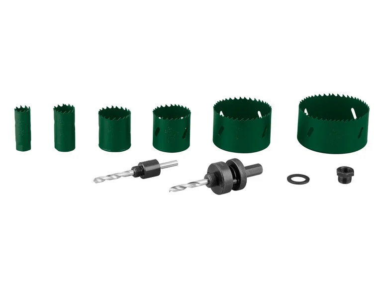 Jeu de scies cloches bimétalliques ou jeu de scies cloches au carbure, 9 pièces