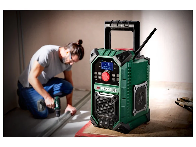 PARKSIDE® Radio de chantier sans fil PBRA 20-Li B2, 20 V