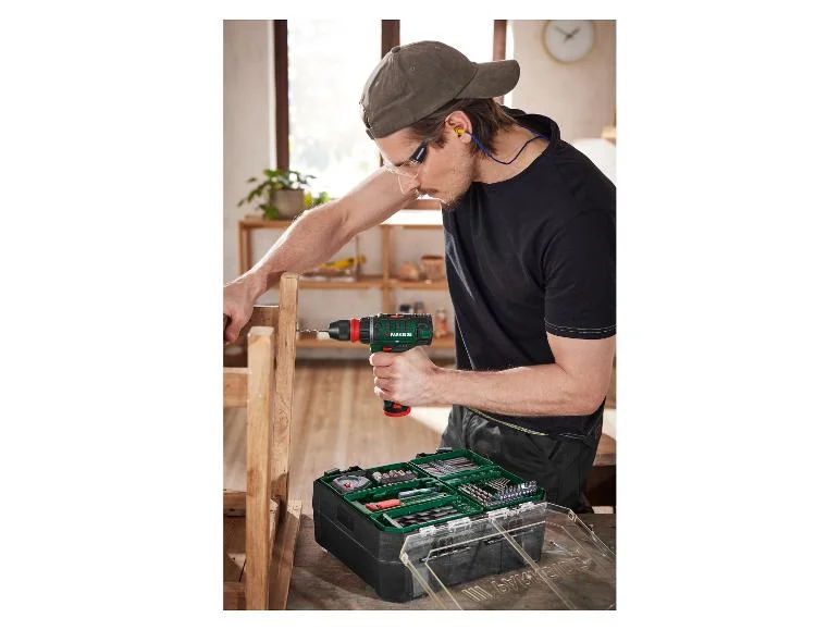 Perceuse-visseuse sans fil et accessoires PBSA 12 E4, 12 V