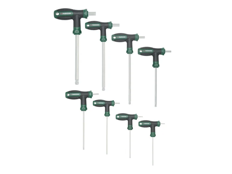 PARKSIDE® Jeu de clés mâles à poignée en T, 8 pièces