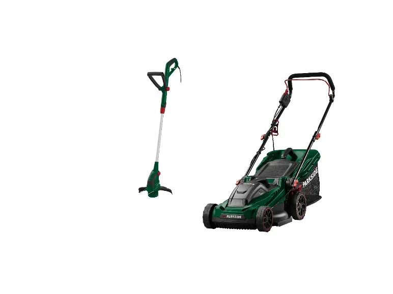 Tondeuse à gazon électrique + Coupe-bordures électrique