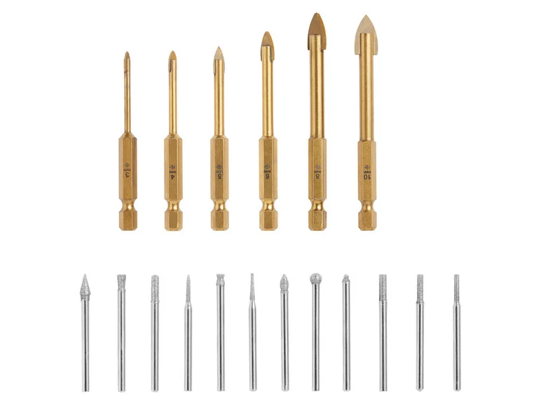 PARKSIDE® Jeux d'accessoires de perçage, 18 pièces