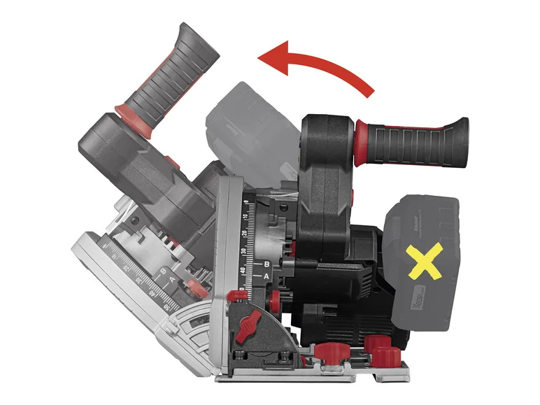 PARKSIDE PERFORMANCE® Scie plongeante sans fil PPTSA 20-Li B2, 20 V