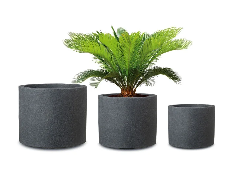 Pot à plantes « Riva », plastique, rond