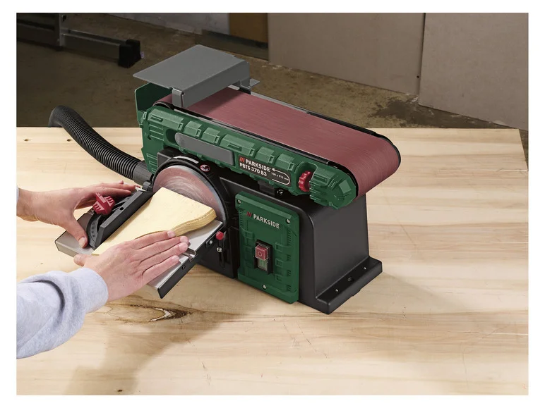 PARKSIDE® Ponceuse à bande et à disque PBTS 370 B3, 370 W