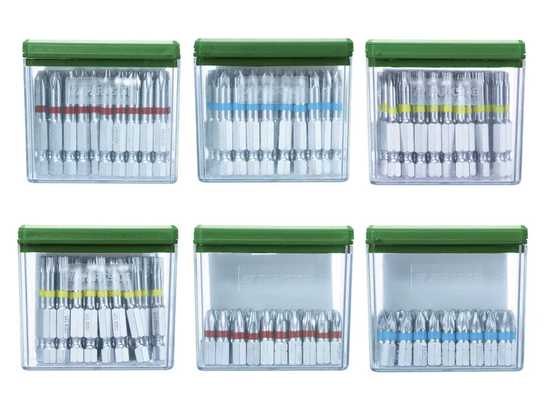 PARKSIDE® Jeu d'embouts, 25 mm ou 50 mm, en acier S2