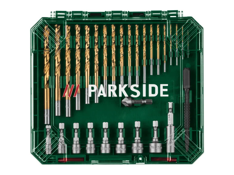 PARKSIDE® Jeu de forets et d'embouts, 75 pièces