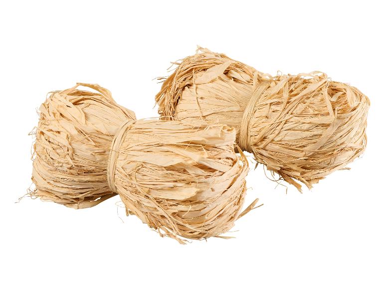 Lot de 2 rubans en raphia