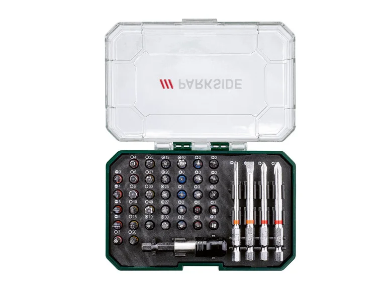 PARKSIDE® Set de clé à cliquet, embouts et douilles ou set d'embouts ou set d'embouts de tournevis à cliquet et de douilles