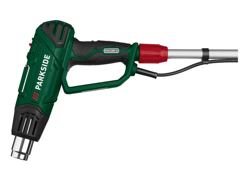 PARKSIDE® Souffleur d'air chaud ou Désherbeur à long manche 2 en 1 PLHLG 2000 C2, 2000 W