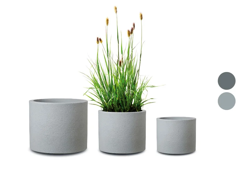 Pot à plantes « Riva », plastique, rond
