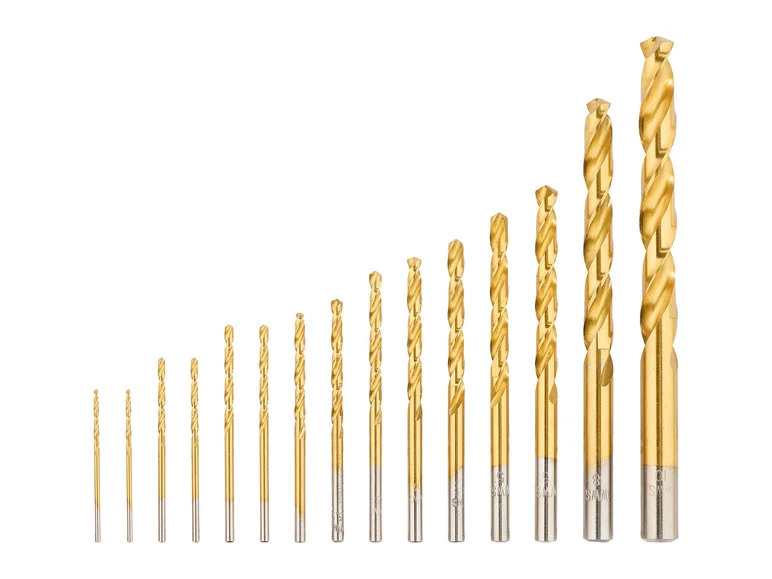 PARKSIDE® Jeu de forets hélicoïdaux HSS ou jeu de forets à pierre ou jeu de forets à bois ou jeu de tournevis à embouts PBB 4 C2 15 pièces ou 37 pièces