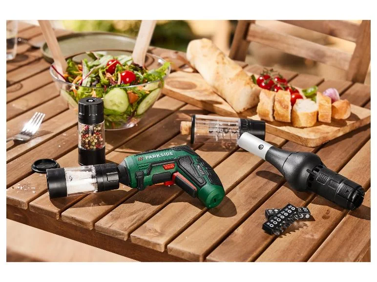 Set de visseuses sans fil avec accessoires BBQ PAS 4 D7