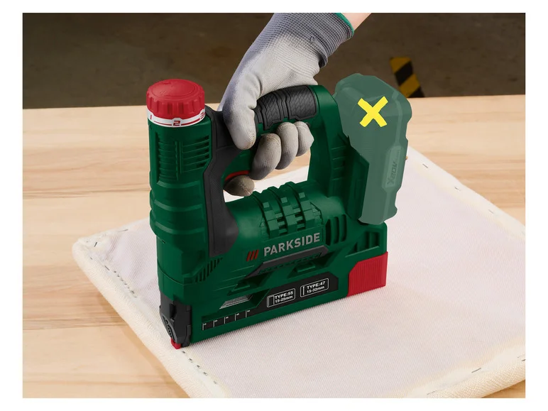 PARKSIDE® Agrafeuse sans fil PAT 20-Li A1, sans batterie ni chargeur, 20V