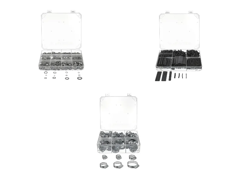 Rondelles, Gaines thermorétractables ou Colliers de serrage