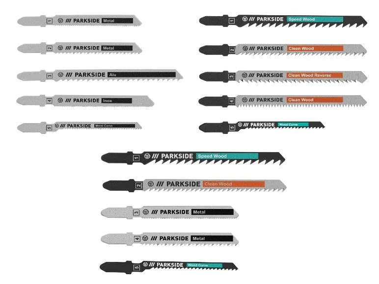 Set de lames de scies sauteuses