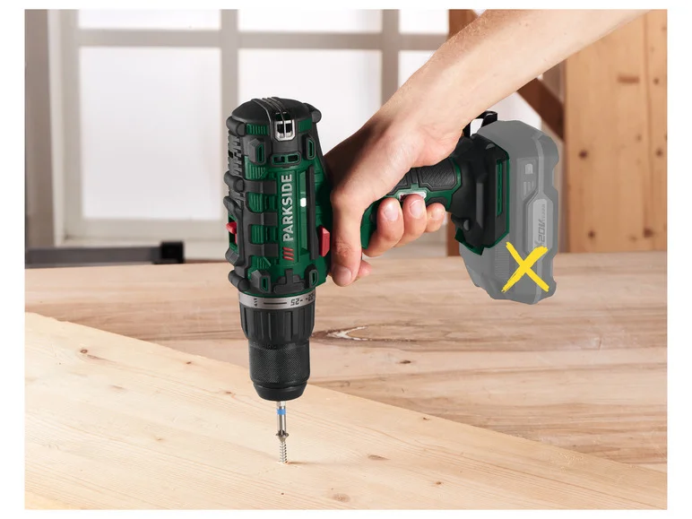 PARKSIDE® Perceuse-visseuse sans fil PABS 20-Li G8, 20 V