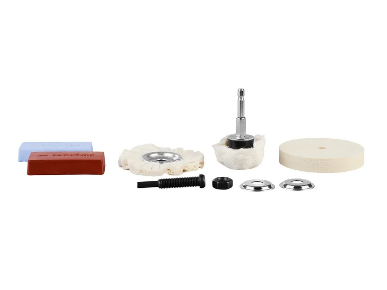 Jeu de brosses métalliques / Jeu de polissage / Jeu de brosses en nylon / Pompe pour perceuse, 4 pièces / 7 pièces / 1 pièce