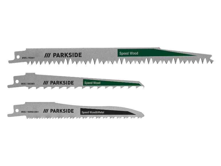 Set de 3 lames de scie sabre