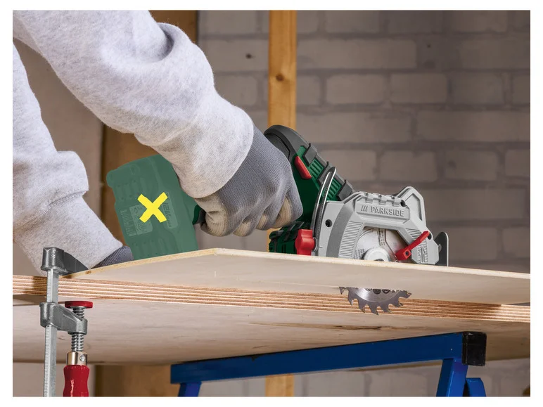 Scie circulaire sans fil + Batterie + Chargeur, 20 V