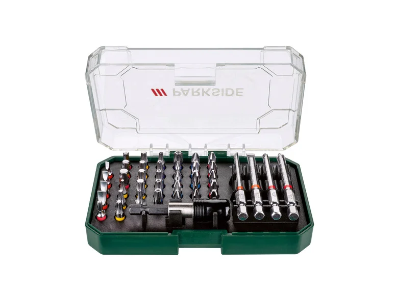 PARKSIDE® Set de clé à cliquet, embouts et douilles ou set d'embouts ou set d'embouts de tournevis à cliquet et de douilles