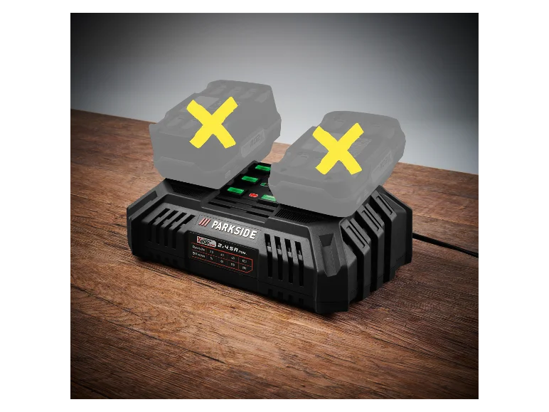 Tondeuse sans fil + Chargeur de batterie double, 40 V