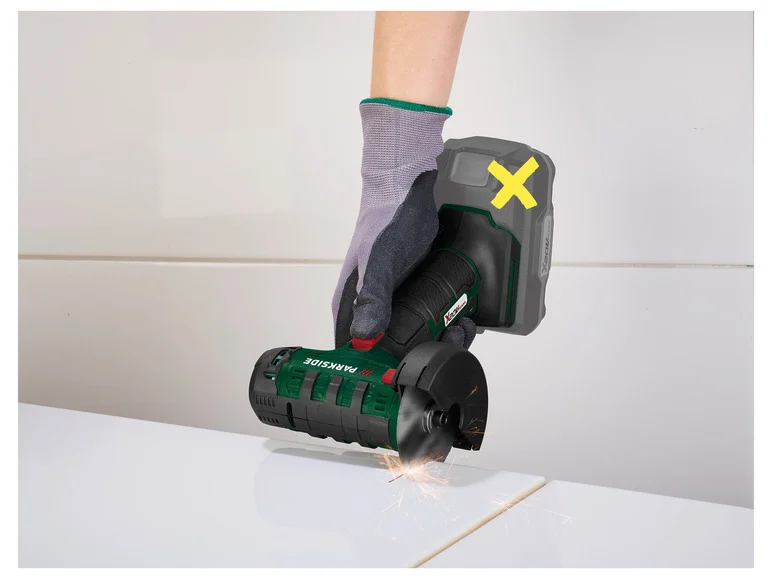 PARKSIDE® Meuleuse d'angle sans fil PWSAM 20-Li A1, 20 V