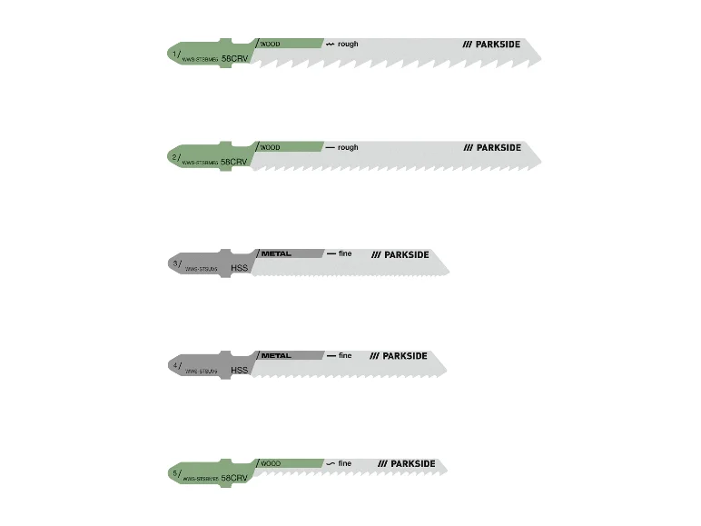 Set de lames de scie sauteuse PSTZ 3 A1