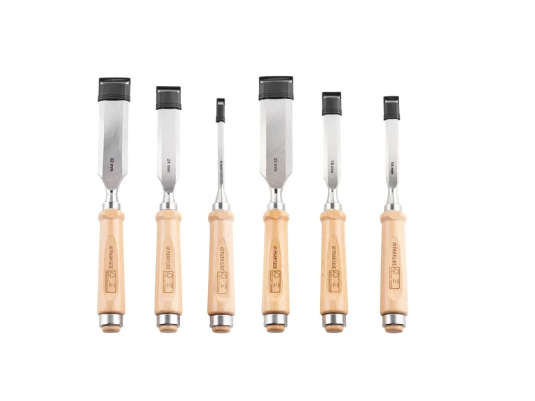 Set de 6 ciseaux à bois