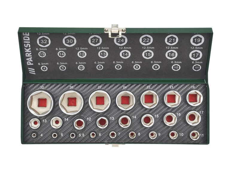 PARKSIDE® Set de douilles, 24 pièces