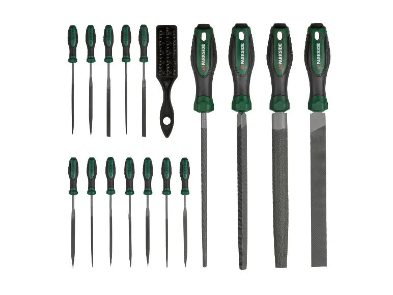 Jeu de limes d'atelier, 17 pièces, pour métal