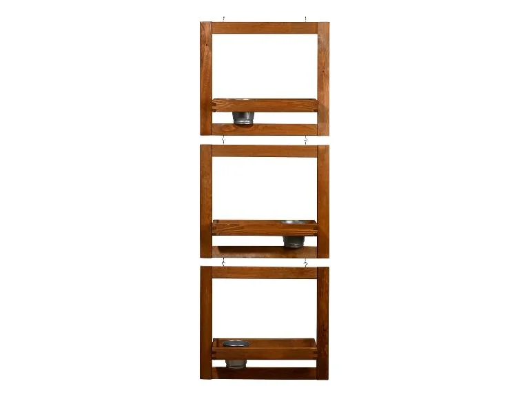 Ensemble jardinière suspendue avec pots